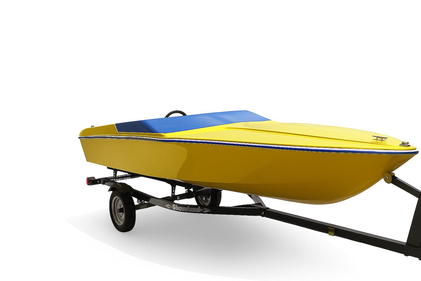 yellow speed boat -1