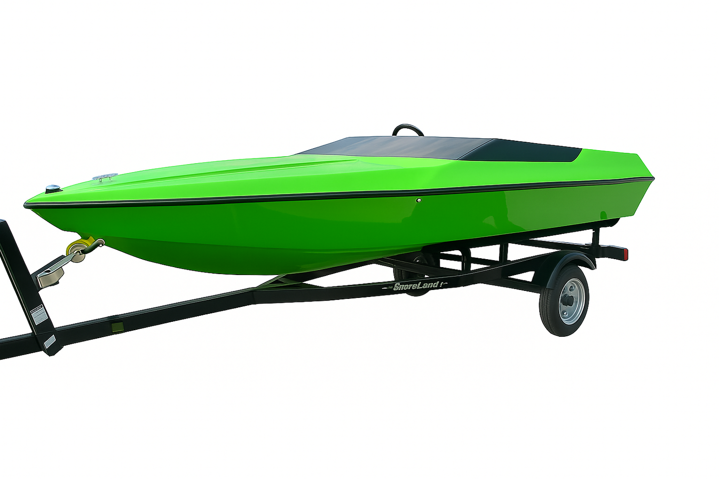 green speed boat -1